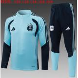 Chándal Argentina 2026 (Cielo azul Half Zip) - NIÑOS